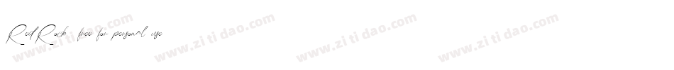 RedRock (free for personal use)字体转换
